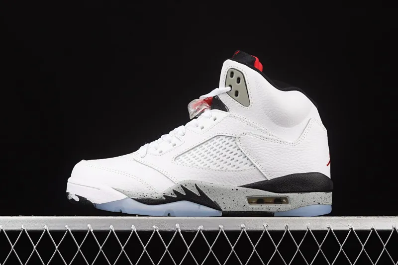 All categories Air Jordan Jordan series basketball shoes Air Jordan 5 G version Air Jordan 5 White Cement AJ5 Joe 5 white cement 136027-104